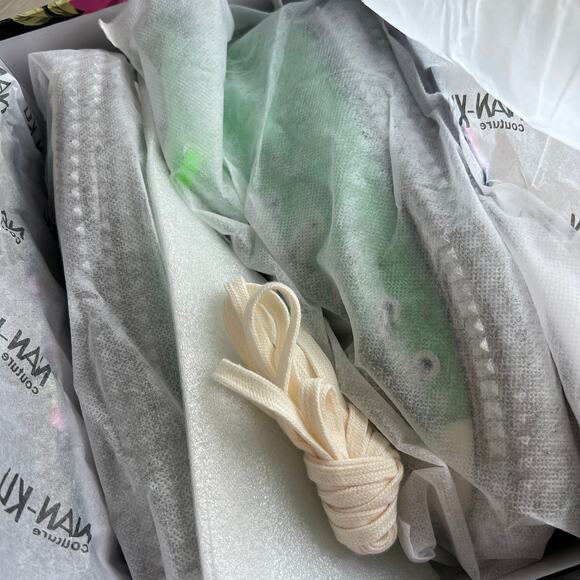 Nan-ku x Free People Cruise Studded Hi-Top Sneakers sz40 US 10 Spring Mint Green - Picture 13 of 14